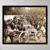 フェアオークス描に近いホース大砲， VA 1862 ポスター (正面)