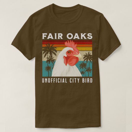 フェアオークス・カリフォルニア非公式シティバード記念品 Tシャツ (デザイン正面)