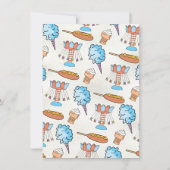 フェアカーニバルアミューズメントパークサーカス誕生日 招待状 (裏面)