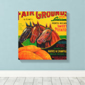 フェアグラウンズヤムラベルBreaux Bridge, LA キャンバスプリント (インサイチュ (ウッドフロア))