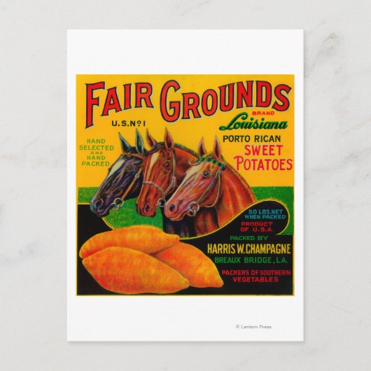 フェアグラウンズヤムラベルBreaux Bridge, LA ポストカード (正面)