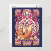 フェアグラウンドキツネ ポストカード (正面/裏面)