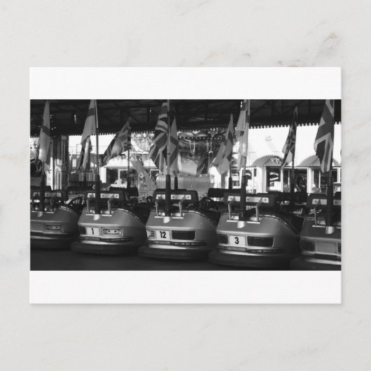 フェアグラウンドドッジムバンパーカーポストカード ポストカード (正面)