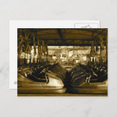 フェアグランドドッジムバンパーカーのはがき ポストカード (正面/裏面)