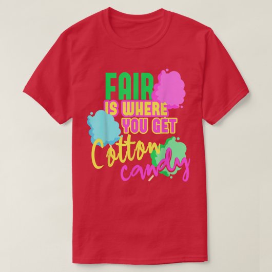 フェアコットンキャンディフロス Tシャツ (デザイン正面)