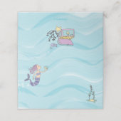 フェアスキンパープルマーメイド誕生日 プレイスカード (外部開封)