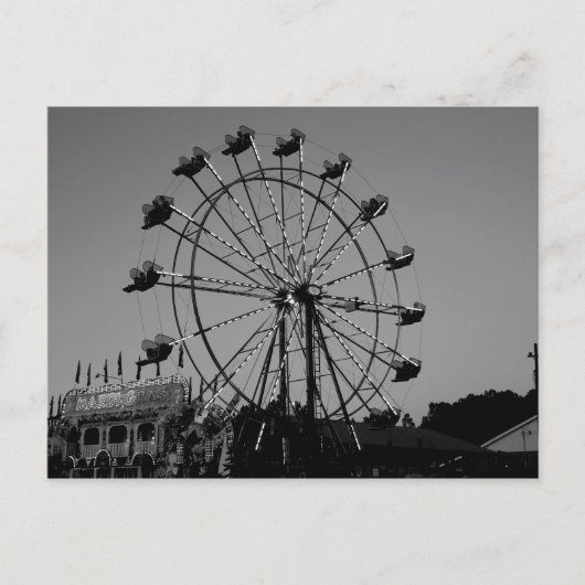 フェアタイムおもしろいザフェリスホイールとカーニバル ポストカード (正面)