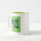 フェアディレクションPAマグウィグリーンインテリア ツートーンマグカップ (正面左)