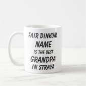 フェアディンクム名最高のGRANDPA Straya （オーストラリア） コーヒーマグカップ (左)