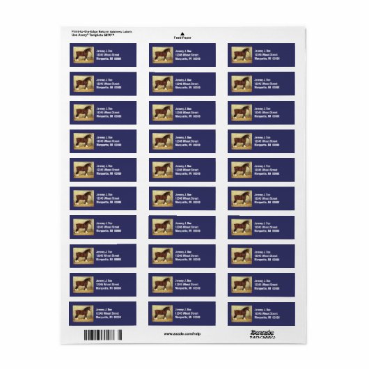 フェアデイズクリデデール荷車を引くホース住所 シール (フルシート)