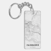 フェアバンクスの地図 キーホルダー (正面左)