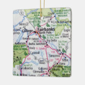 フェアバンクスアラスカと北極 セラミックオーナメント (左)