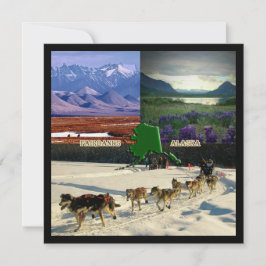 フェアバンクスアラスカフォトコラージュ引っ越し祝いパーティー 招待状