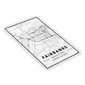 フェアバンクスアラスカUSAシティトラベルシティマップ マグネット (右側)