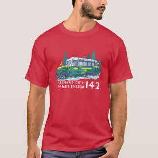 フェアバンクス市交通システム142 マジックバス ライト Tシャツ