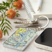 フェアバンクス空港図/タクシー図 キーホルダー (正面右)