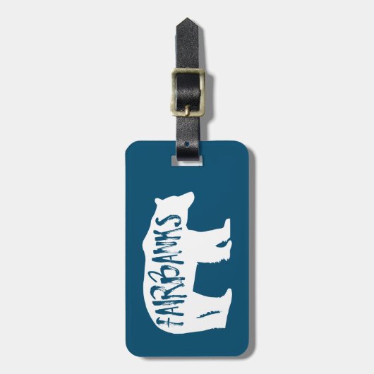 フェアバンクス・アラスカベア ラゲッジタグ (正面縦)