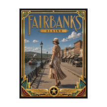フェアバンクス アラスカ州 ヴィンテージ アールデコ ゴールデンエイジ