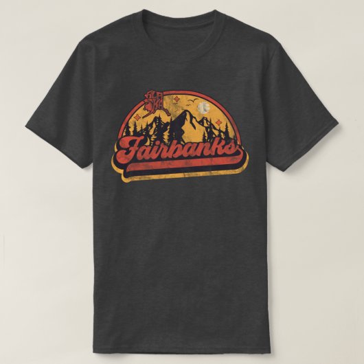 フェアバンクス, アラスカ州 Tシャツ (デザイン正面)