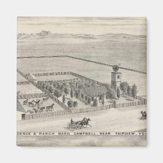 フェアビューの解像度、牧場 マグネット (正面)