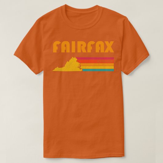 フェアファックスバージニアヴィンテージ動揺して土産 Tシャツ (デザイン正面)