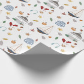 フェアフィールドコネチカット秋のニューイングランド ラッピングペーパー (角)