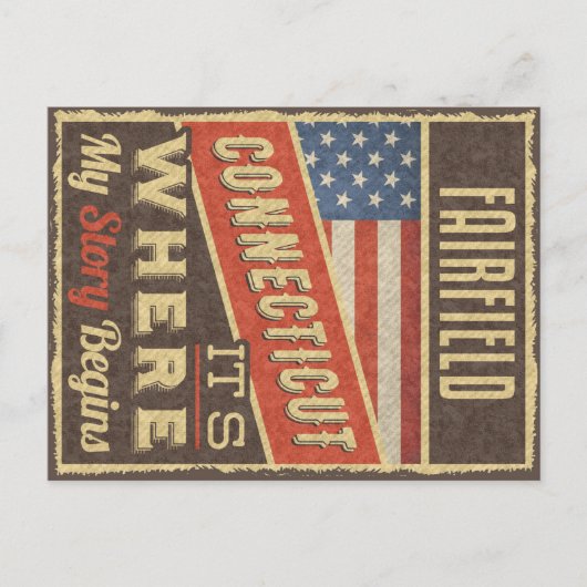 フェアフィールドコネチカット ポストカード (正面)