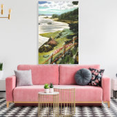 フェアフィールドポーター – 赤ケーブル1940 キャンバスプリント (インサイチュ (リビング))