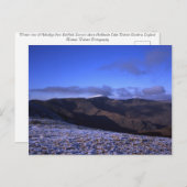 フェアフィールドレイクディストリクトからのヘルベルリンサミット ポストカード (正面/裏面)