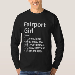 フェアポートガールNYニューヨーおもしろいクシティホームルーツギ Tシャツ