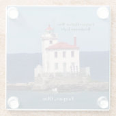 フェアポートハーバーウェスト防波堤ライトグラスコスター ガラスコースター (裏面)