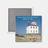 フェアポートハーバーウェスト防波堤ライトハウスマグネット マグネット (正面/裏面)