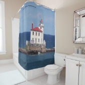 フェアポートハーバーウェスト防波堤灯 シャワーカーテン (インサイチュ)