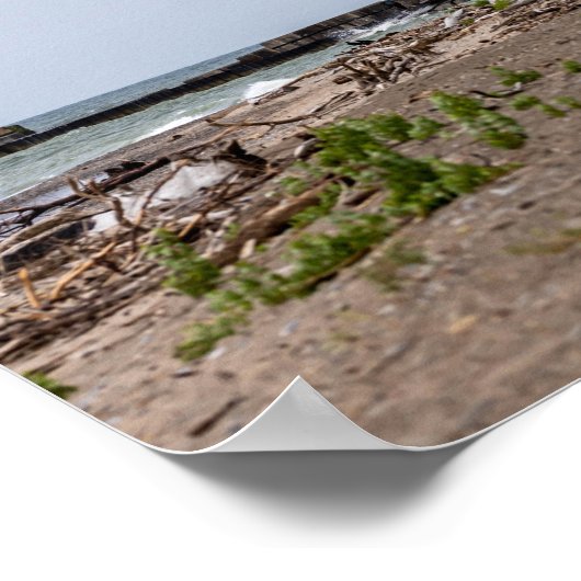 フェアポートハーバーウエストブレークウォーターライトハウス ポスター (角)