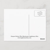 フェアポートハーバーウエストブレークウォーターライトハウス ポストカード (裏面)