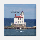 フェアポートハーバーウエストブレークウォーターライトマグネット マグネット (正面)