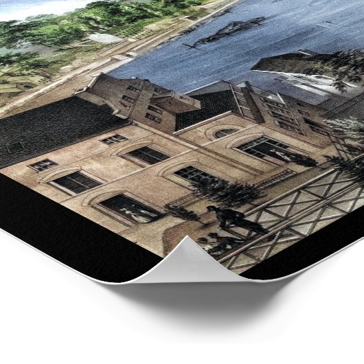 フェアマウントウォーターワークスフィラデルフィアPAプリント ポスター (角)