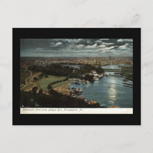 フェアマウントパークフィラデルフィア1906ヴィンテージ ポストカード (正面)