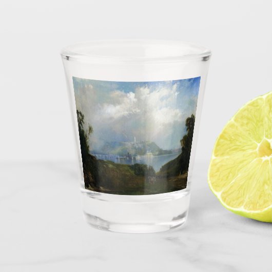 フェアマウント水工事のビュー（フィラデルフィア、PA） ショットグラス (正面)