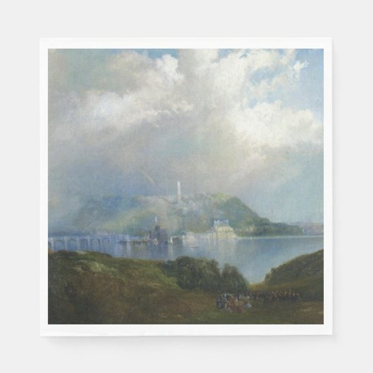 フェアマウント水工事のビュー（フィラデルフィア、PA） スタンダードランチョンナプキン (正面)