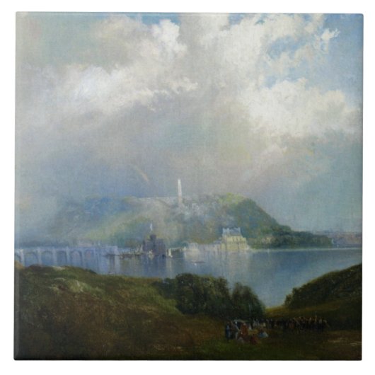 フェアマウント水工事のビュー（フィラデルフィア、PA） タイル (正面)