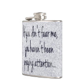 フェアミーバー |おもしろい・コッキー・ゲーマー・おもしろい引用文・ユーモア フラスク (左)