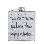 フェアミーバー |おもしろい・コッキー・ゲーマー・おもしろい引用文・ユーモア フラスク (正面)