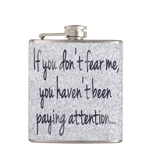 フェアミーバー |おもしろい・コッキー・ゲーマー・おもしろい引用文・ユーモア フラスク (正面)