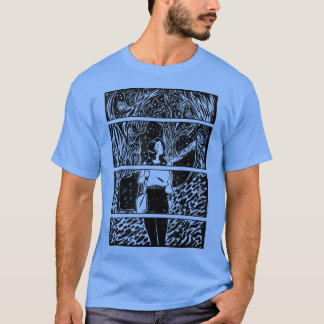 フェアヤコアコテージコレ失ったーガールインザウッズ漫画 Tシャツ