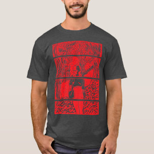 フェアヤコアコテージコレ失ったーガールインザウッズ漫画 Tシャツ