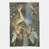 フェアヤコアフェアリーウッドランドコテージコア魔法 キッチンタオル (縦)