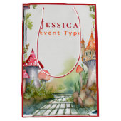 フェアヤコアプリンセスフェアヤータリーキャッスルキングダムカスタム ミディアムペーパーバッグ (正面)