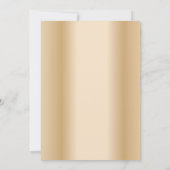 フェアヤブルバラフラワードームモダン金ゴールド結婚ズ 招待状 (裏面)