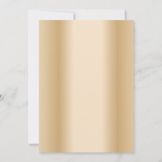 フェアヤブルバラフラワードームモダン金ゴールド結婚ズ 招待状 (裏面)